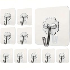 Gancio Sticker Adesivo UP21 Trasparente Riutilizzabile Multiuso Max 5 kg