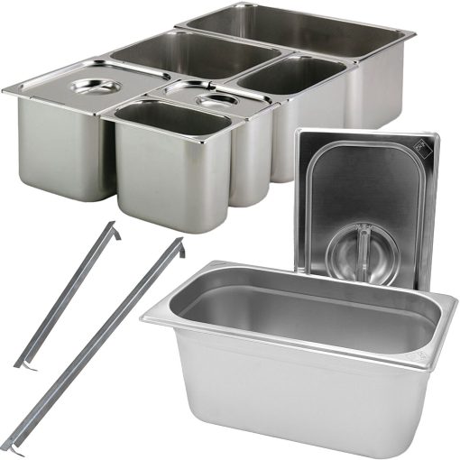 Gastronorm-GN-19-Vaschette-Acciaio-Inox-Bacinelle-Contenitori-Vassoio-176x108mm-166554904500