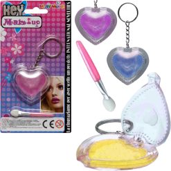 Ombretto Portachiavi Cuore Trucchi Ragazze Vari Colori Makeup Giocattoli Bambine