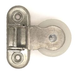 Puleggia Carrucola da Muro Parete Girevole in Acciaio Zincato Ø 60 mm Bianca