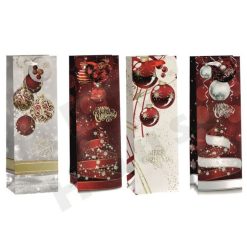 Sacchetti Buste Carta Regalo di Natale Pensierini Natalizi Color Rosso 12×9×36cm