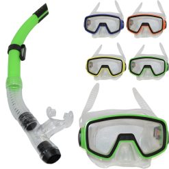 Set Maschera e Boccaglio da Sub Antiappannamento per Snorkeling Adulti Bambini