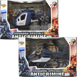 Squadra Speciale SWAT con Elicottero   1pz Militari Soldato Giocattoli Bambini