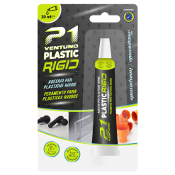 Tubetto Super Colla 21 Plastic Rigid Adesivo per Plastica Gomma Dura Rigida 20ml - immagine 4