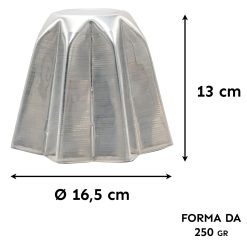 Stampo Pandoro 1kg in Alluminio Tortiera Forma Dolci Natalizi Horeca Cucina - immagine 8