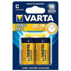 Varta Batterie Pile 1/2 Mezza Torcia Tipo C LR14 Longlife Alcaline da 1