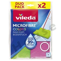 Vileda Straccio Panno Pavimenti Microfibre Colors 2pz Pulizia Parquet Piastrelle