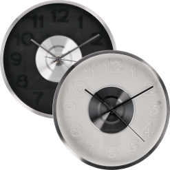 Orologio Analogico con Lancette da Appendere Muro Parete Bianco Nero Rotondo Ø30