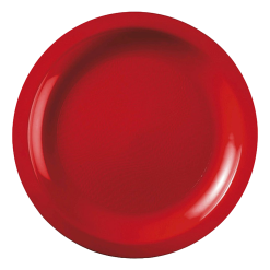 Piatti di Plastica Piani Grandi Robusti 6pz Lavabili Riutilizzabili Ø 22 cm