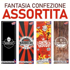 Set di 40 Fiammiferi Lunghi 20 cm in Legno per Barbecue e Camino Grill House - immagine 3
