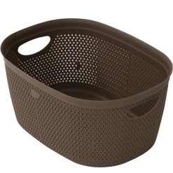 CESTA INTRECCIO M CM.28,5X38X18h MOKA