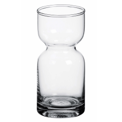 Vaso Lungo Decorativo Piccolo Vetro Vasetto per Fiori Centrotavola Ø 7×15h cm