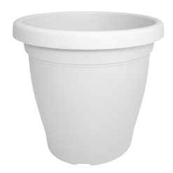 Veca Vaso Rotondo Verona Plastica Bianco cm.16