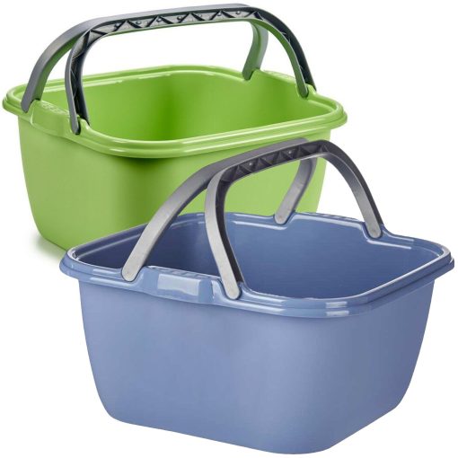 Bacinella-Plastica-Quadrata-per-Bucato-Grande-Superbacinella-con-Manici-Colorata-165861281362