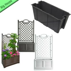 FIORIERA INTERNA ESTERNA CON SPALLIERA SEPARE RESINA IN PLASTICA RESISTENTE BAMA