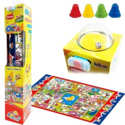 Gioco dell'Oca Giochi da Tavolo per Bambini con Lanciatore Dado 2-4 Giocatori