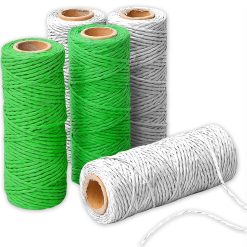 Rotolo Rocchetto Corda Filo in Rafia Fibra Sintetica Multiuso per Artigianato