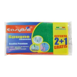 Set 3 Spugne Abrasive per Pulizia Cucina Adatte per ogni tipo di Superficie