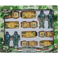 Soldatini con Carri Armati Jeep Esercito Militari Giocattoli Guerra per Bambini