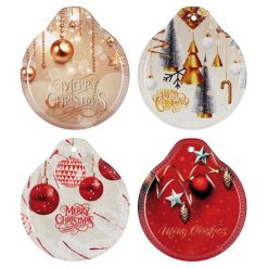 Sottopentola Natalizi in Ceramica Merry Christmas Buon Natale Cerchio 19×22cm