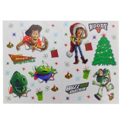 Sticker Natalizi Toy Story Buzz Lightyear Woody Decorazioni Natalizie Finestre