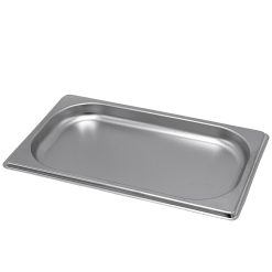 BACINELLA GASTRONOMICA ACCIAIO INOX 18/10 CM.32,5X26,5X2H VASSOIO