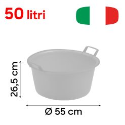 Stefanplast Bacinella Rotonda Polietilene Neutro-Azzurro Ø30-55cm - immagine 10