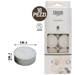 Candele Tealight Inodore Senza Fumo Durata 3,5 Ore Bianche Confezione 10-60 pz - immagine 6