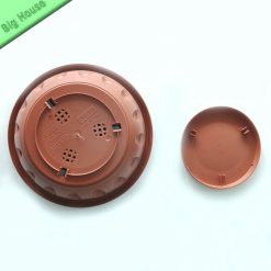 Vaso in Plastica Basso Rotondo per Piante con Sottovaso Alba - immagine 4