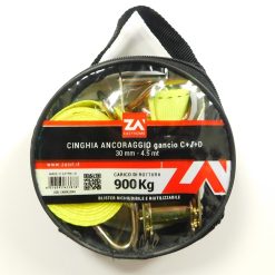 Cinghia a Cricchetto da 30 mm per Ancoraggio Fissaggio con Gancio C+J+D 4