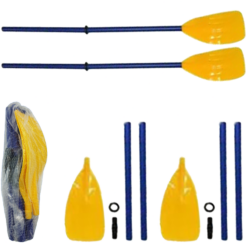 Coppia Pagaie Remi in Plastica 2pz per Canotto Barca Smontabile Portatile 115 cm