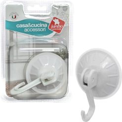 Ganci Appendiabiti con Ventosa Multiuso Appendino da Muro Bianco Uncino Parete