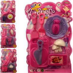 Kit Piccola Cuoca Giocattoli per Bambine Set Chef con Piatti Accessori Assortiti