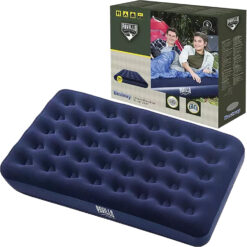 Materasso Gonfiabile Doppia Piazza da Campeggio Montagna Picnic 191×137×22h cm