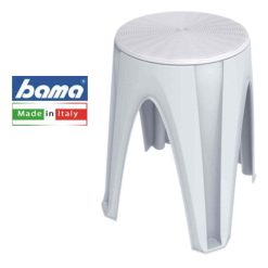 SGABELLO GIROTONDO BIANCO CM.35X35X45,5h