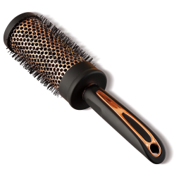 Spazzola per Capelli Lunga con Manico Grande Colore Nero e Oro Ø 5