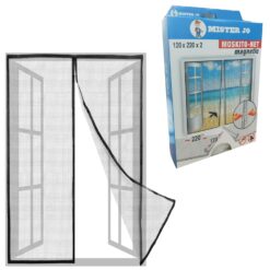 Zanzariera Magnetica Porte Senza Strisce Righe Chiusura Automatica 220x120 cm