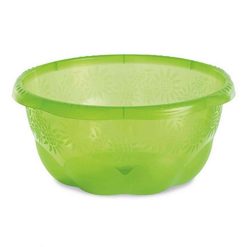CIOTOLA IN PLASTICA PER PULIRE L'INSALATA E ALTRI ALIMENTI FIORELLA 26cm VERDE