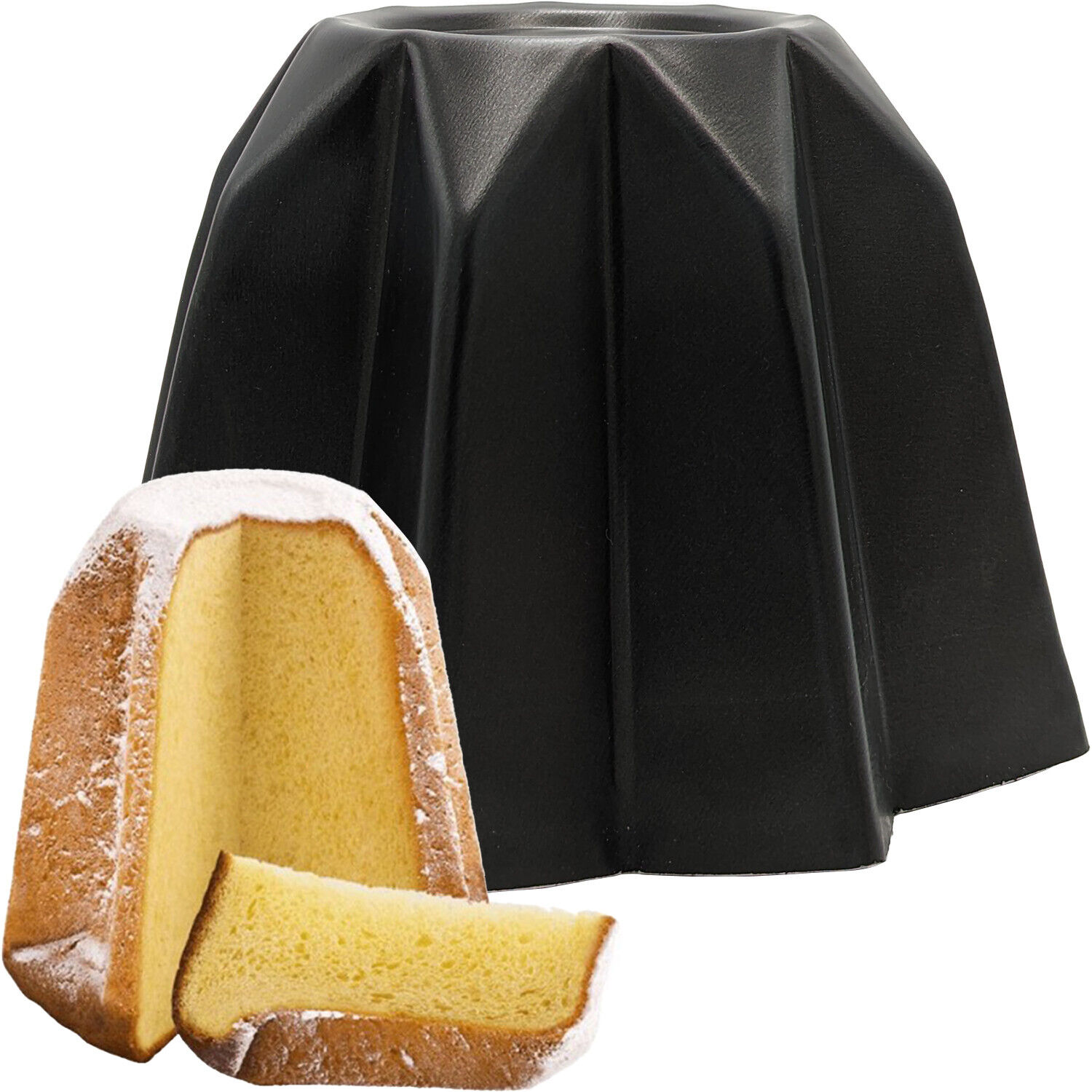 Stampo Per Pane E Panettone Apribile Antiaderente - Alluminio, Diametro 18 Cm, H 10 Cm - 2