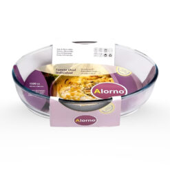 Teglia Vetro Ovale 1,5L Resistente Lavabile Adatta a Freezer Microonde Forno