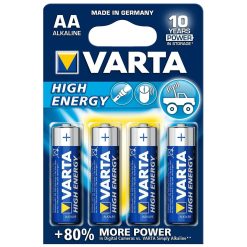 Varta Batterie Pile AA Stilo LR6 High Energy Alcaline da 1