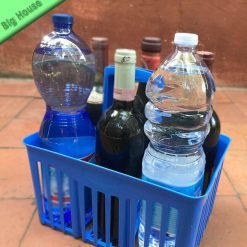 Cassetta Portabottiglie Vino in Plastica con Manico 6 Posti per Bottiglie da 1 L - immagine 4