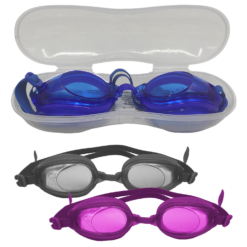 Occhialini Piscina Mare Bagno Elastici Universali con Custodia e Tappi Orecchie