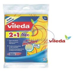 Panno Giallo Vileda Pezza Conf. 3 Pz. Straccio in Microfibra Assorbente