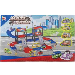 Pista per le Macchinine Maxi Park con 4 Automobiline Giocattoli per Bambini