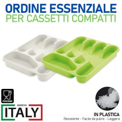 Portaposate Piccolo e Grande per Cassetti - Vaschette Multi scomparto Ordinate - immagine 4