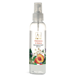 Profumatore Spray Profumo per Ambienti Tessuti Pervinca e Pesca Erogatore 250 ml