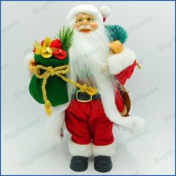 Pupazzo di Babbo Natale Statuetta Grande Pupazzetto Decorazione Natalizia