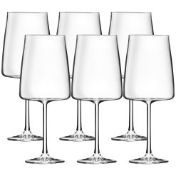 Set 6 Pz. Calice Acqua Vino Grande Essential Bicchiere da Tavola Vetro 650 ml