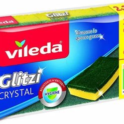 Spugna per piatti sporchi Vileda Glitzi Crystal Piatti Cucina lavello Pulizie